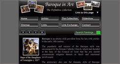 Desktop Screenshot of baroque-in-art.org